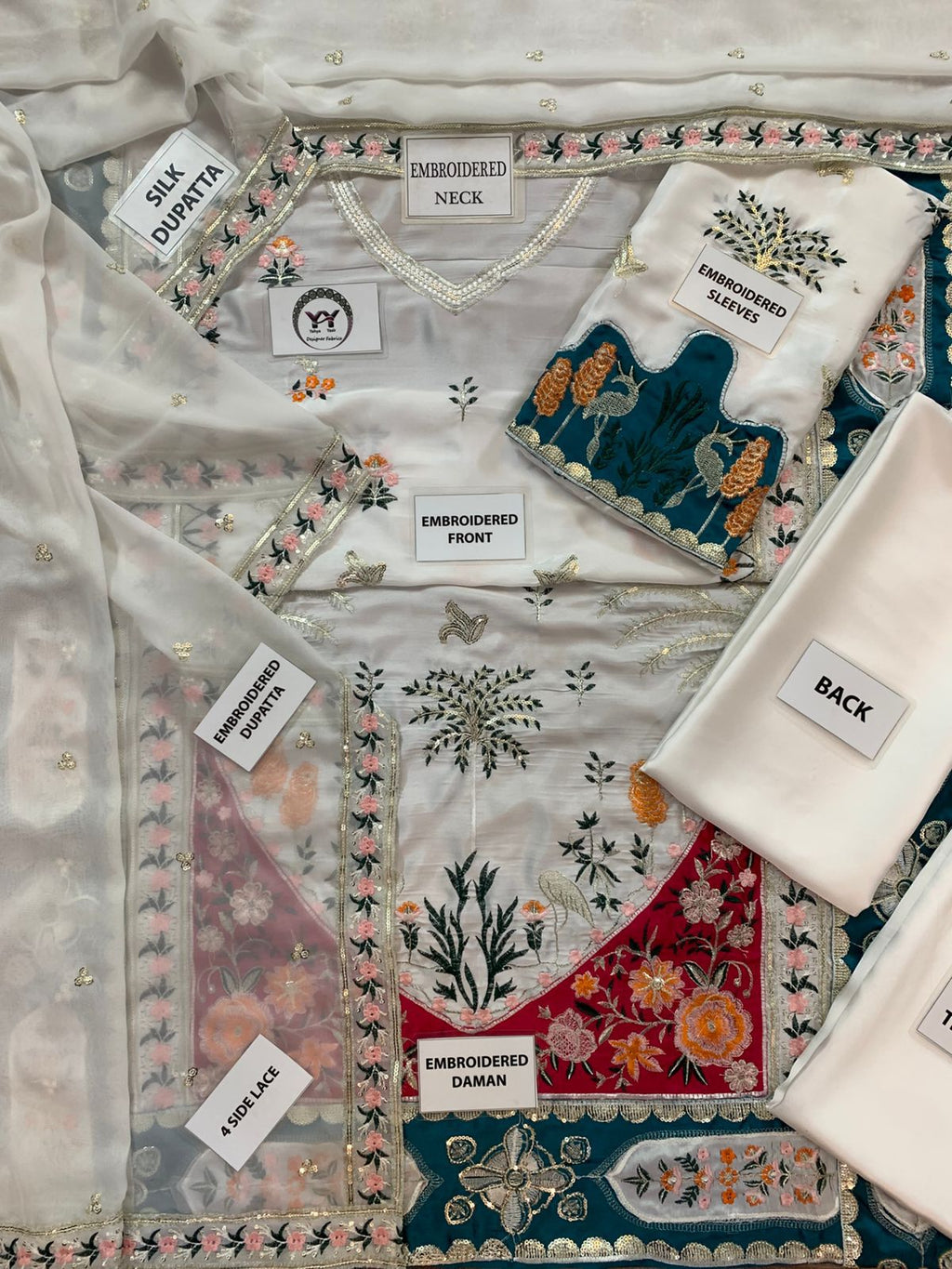 Royal Palm Viral Silk Kaaftaan Premium Design 3 Peices