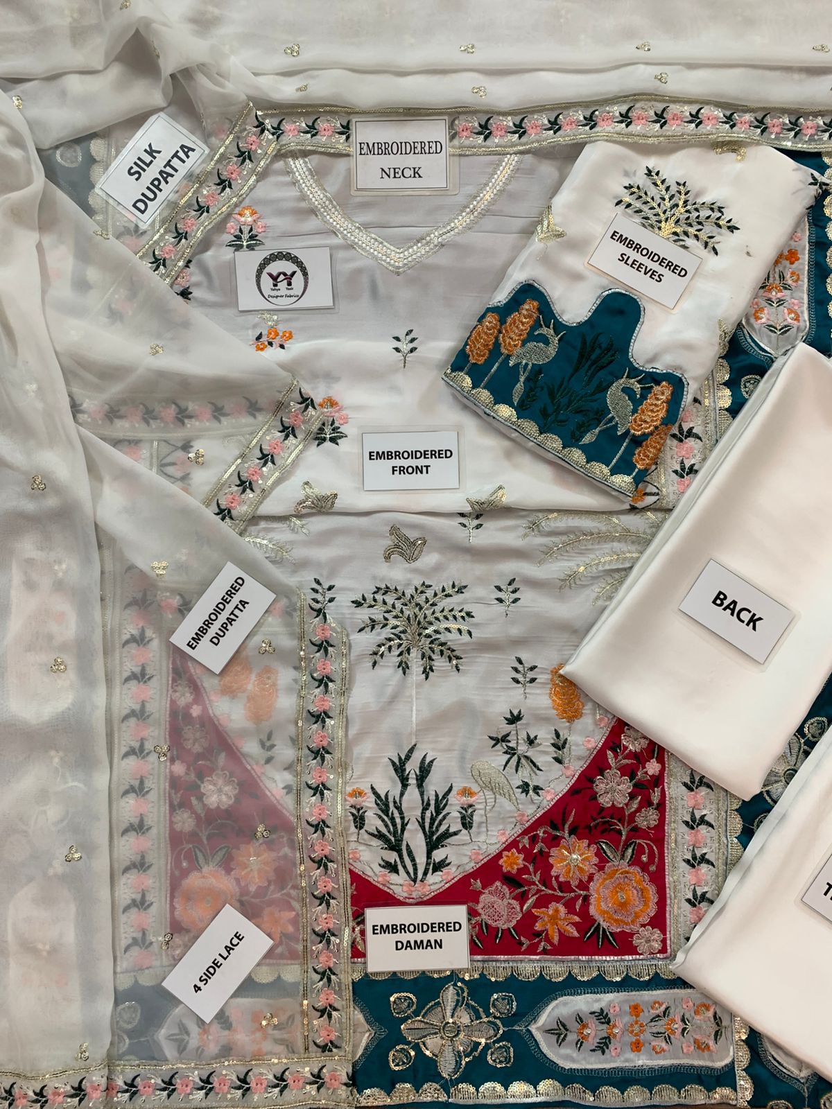 Royal Palm Viral Silk Kaaftaan Premium Design 3 Peices