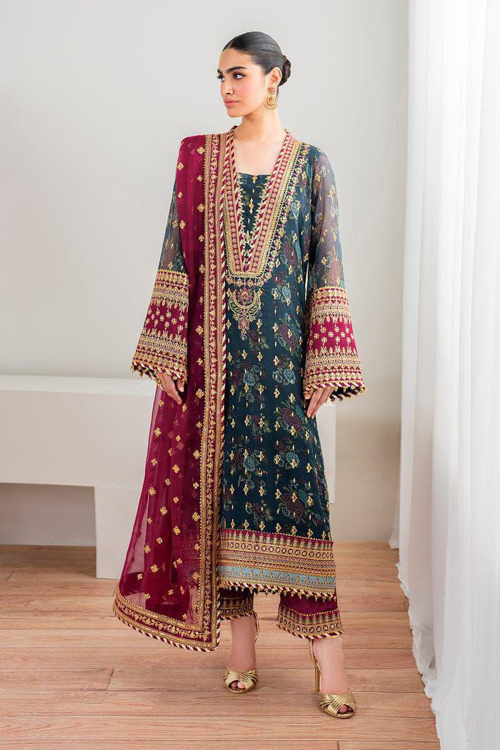 Luxury Embriaded with sequence unstitched 3 pcs