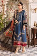 Maria B Chiffon Heavy Embroidered Suit – Premium Sequin & Tassel Design