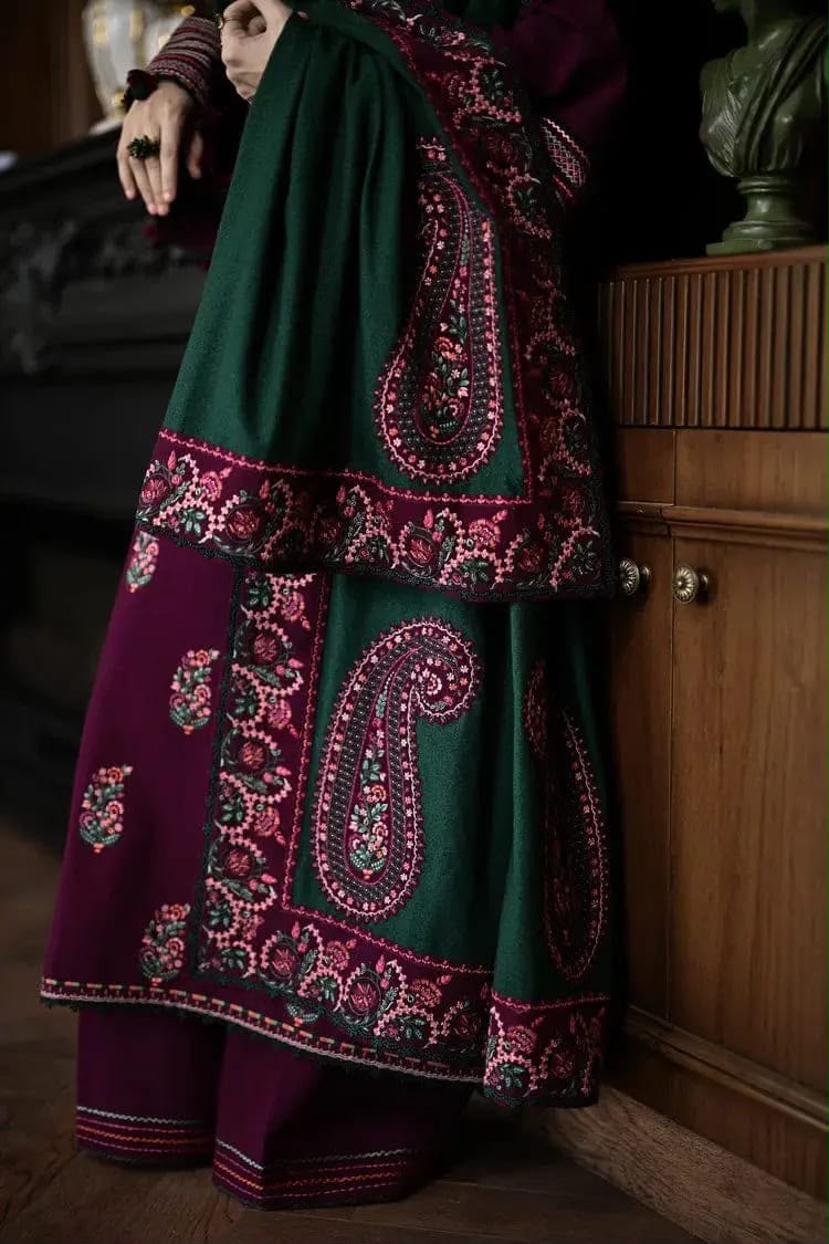 Royal Plum – Luxury Dhank Embroidered 3-Piece Unstitched(PD_)