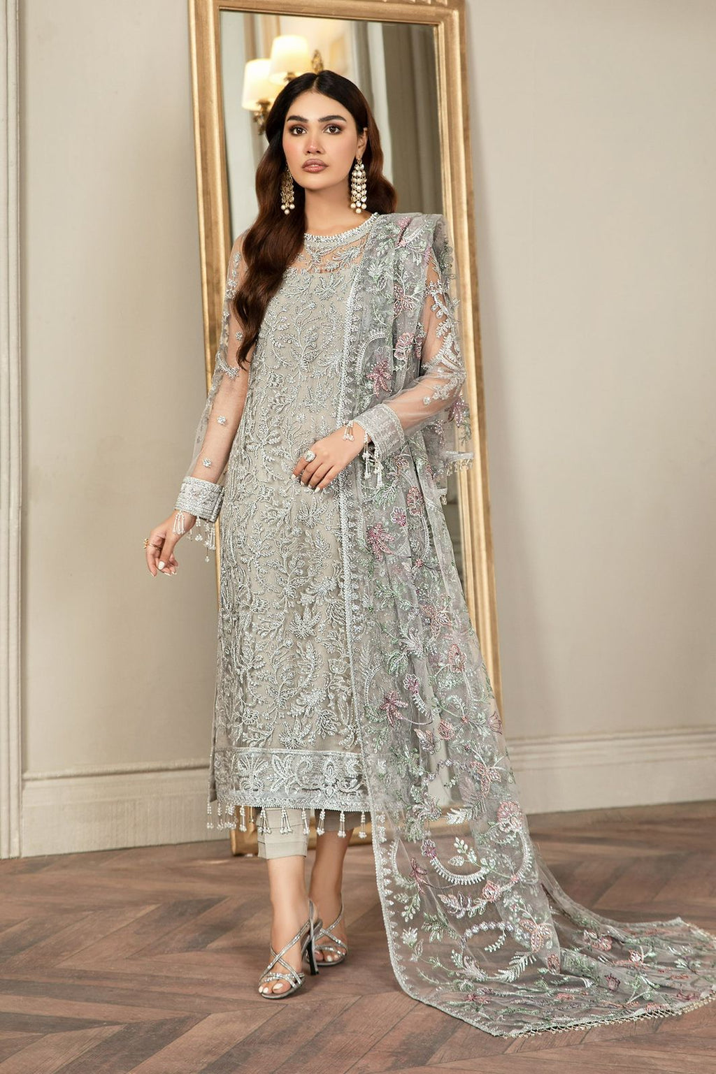 Luxury Ivory Net Embrioded (ZFSK-48)