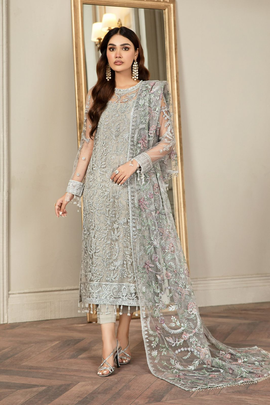 Luxury Ivory Net Embrioded (ZFSK-48)