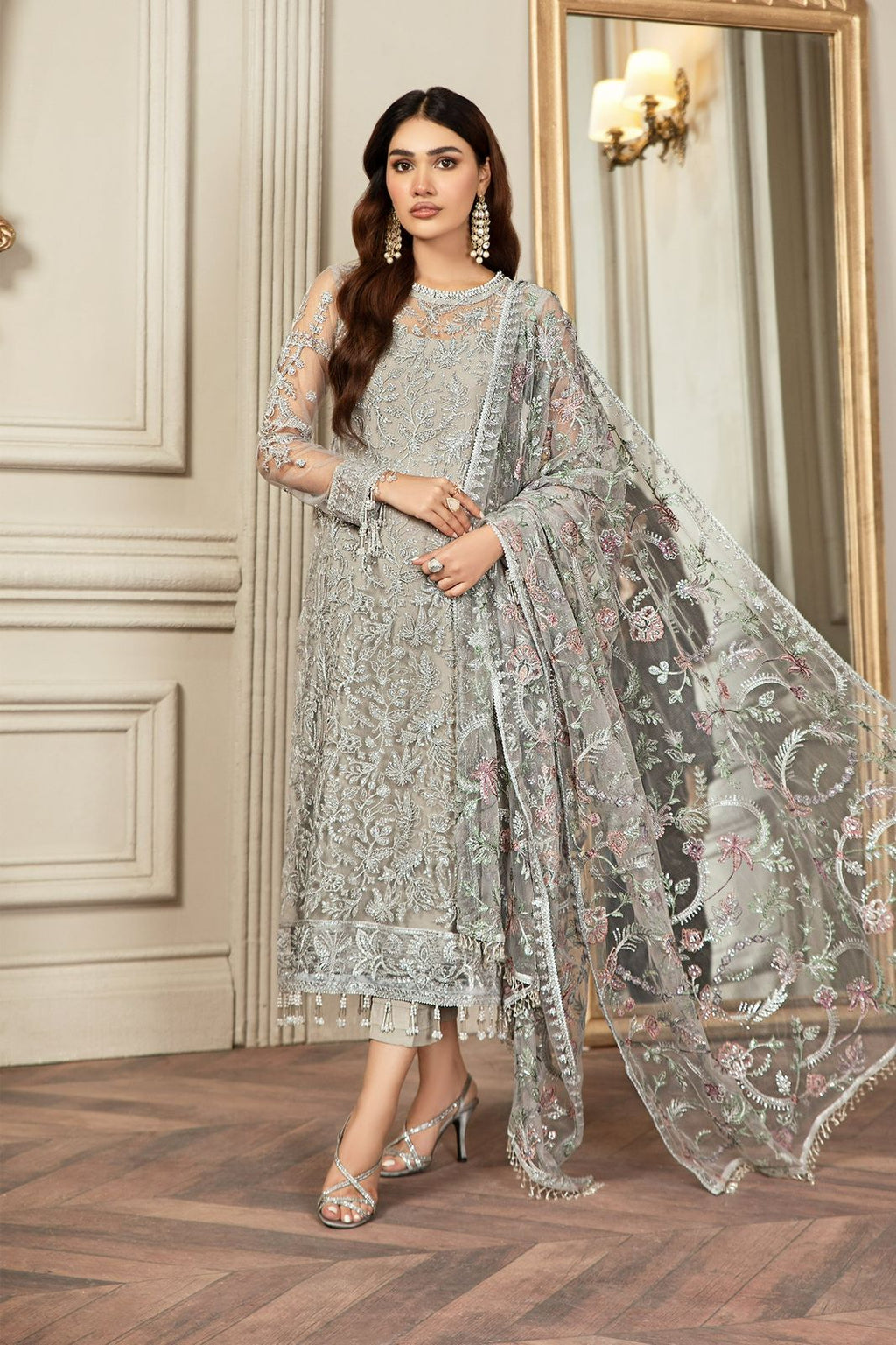 Luxury Ivory Net Embrioded (ZFSK-48)